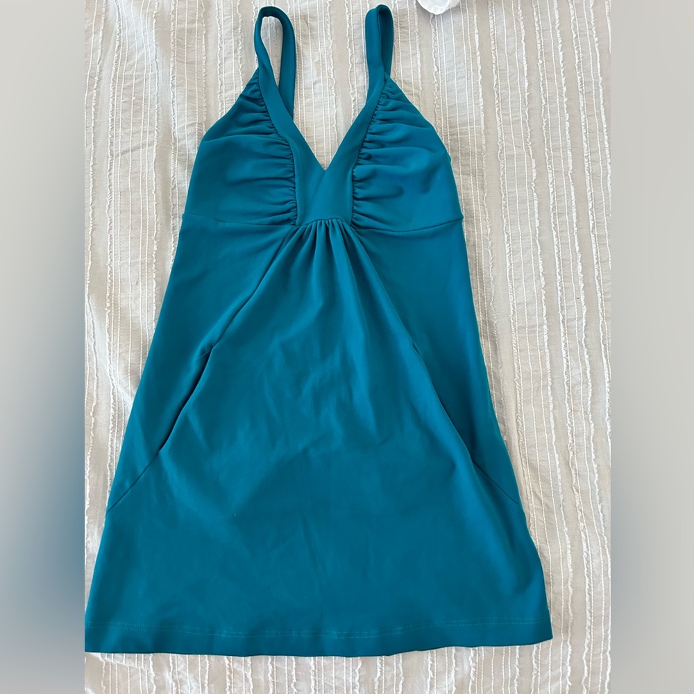 Susana Monaco Teal Halter Luxury Flattering
Resort Mini Dress Women's SZ- Small